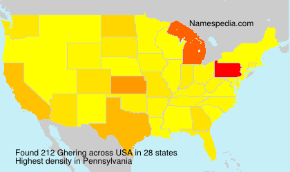 Surname Ghering in USA Surname Ghering in USA