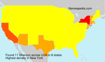 Surname Gherson in USA Surname Gherson in USA