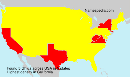 Surname Ghida in USA Surname Ghida in USA