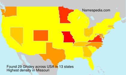 Surname Ghidey in USA Surname Ghidey in USA