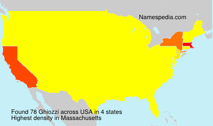 Surname Ghiozzi in USA