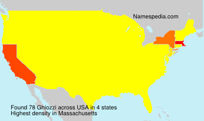 Surname Ghiozzi in USA Surname Ghiozzi in USA