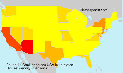 Surname Gholkar in USA Surname Gholkar in USA