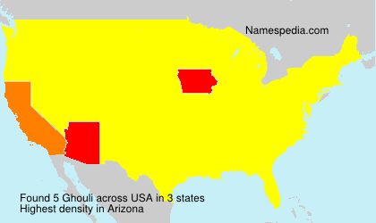Surname Ghouli in USA Surname Ghouli in USA