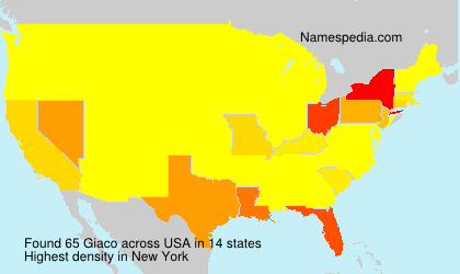 Surname Giaco in USA Surname Giaco in USA
