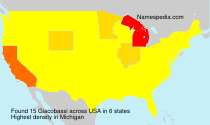 Surname Giacobassi in USA Surname Giacobassi in USA