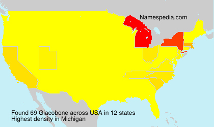 Surname Giacobone in USA Surname Giacobone in USA