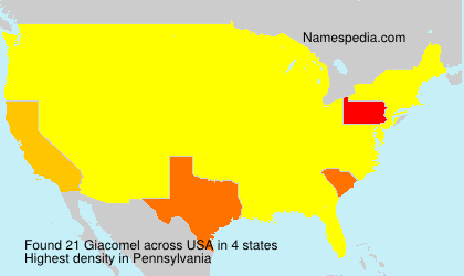 Surname Giacomel in USA Surname Giacomel in USA