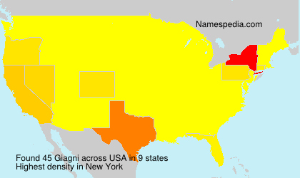 Surname Giagni in USA Surname Giagni in USA