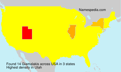 Surname Giamalakis in USA Surname Giamalakis in USA
