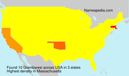 Surname Giambaresi in USA Surname Giambaresi in USA