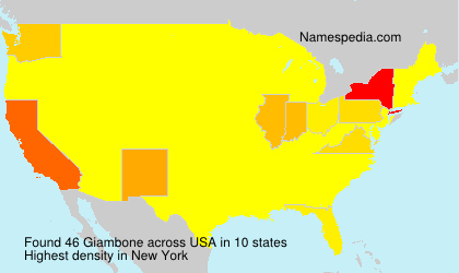 Surname Giambone in USA Surname Giambone in USA