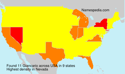 Surname Giancario in USA Surname Giancario in USA