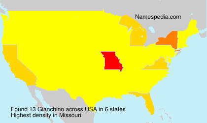 Surname Gianchino in USA Surname Gianchino in USA