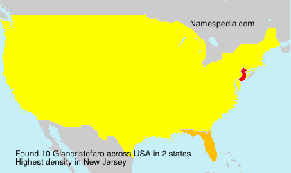 Surname Giancristofaro in USA Surname Giancristofaro in USA