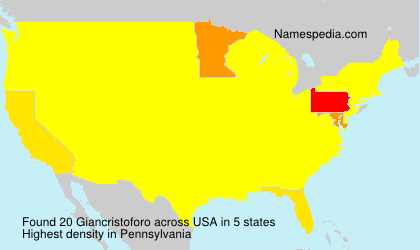 Surname Giancristoforo in USA Surname Giancristoforo in USA