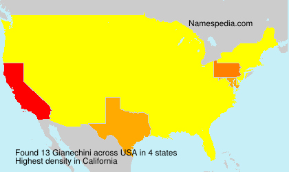 Surname Gianechini in USA Surname Gianechini in USA