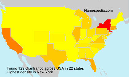 Surname Gianfranco in USA Surname Gianfranco in USA