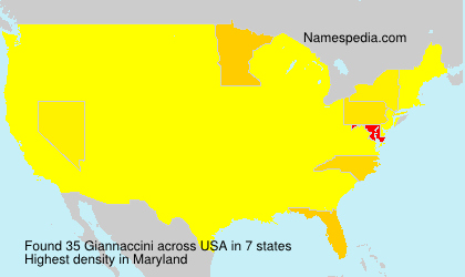 Surname Giannaccini in USA Surname Giannaccini in USA