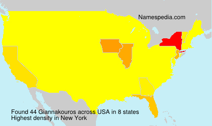 Surname Giannakouros in USA Surname Giannakouros in USA