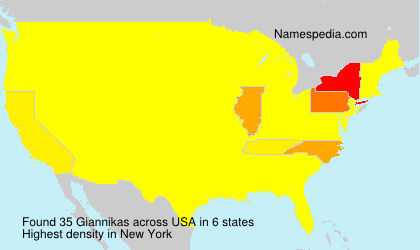 Surname Giannikas in USA Surname Giannikas in USA
