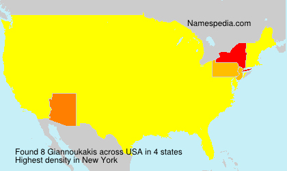 Surname Giannoukakis in USA Surname Giannoukakis in USA