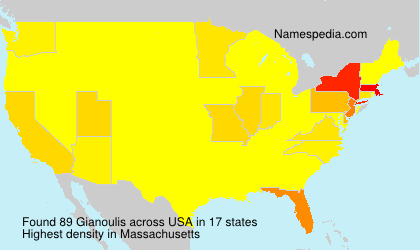 Surname Gianoulis in USA Surname Gianoulis in USA