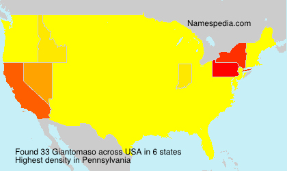 Surname Giantomaso in USA Surname Giantomaso in USA
