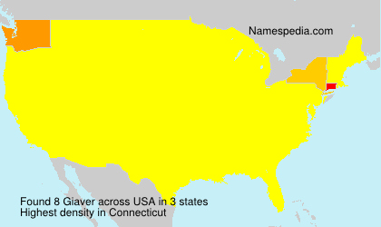 Surname Giaver in USA Surname Giaver in USA