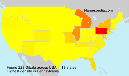 Surname Gibala in USA Surname Gibala in USA