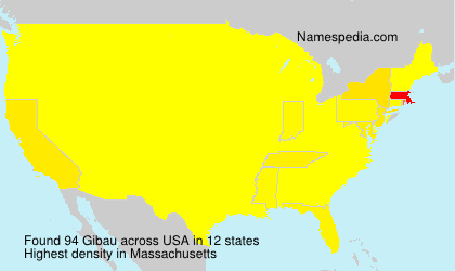 Surname Gibau in USA Surname Gibau in USA