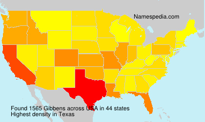 Surname Gibbens in USA Surname Gibbens in USA