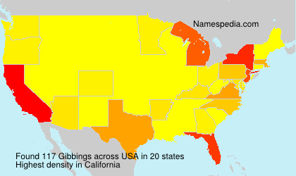 Surname Gibbings in USA Surname Gibbings in USA