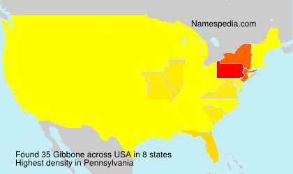 Surname Gibbone in USA Surname Gibbone in USA