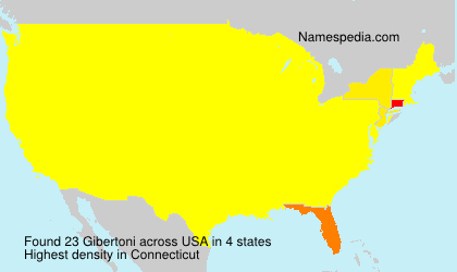 Surname Gibertoni in USA Surname Gibertoni in USA