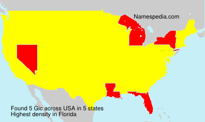 Surname Gic in USA Surname Gic in USA