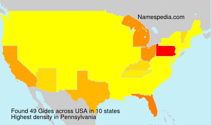 Surname Gides in USA Surname Gides in USA