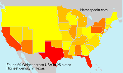 Surname Gidget in USA Surname Gidget in USA