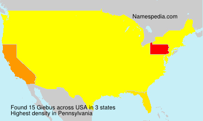Surname Giebus in USA