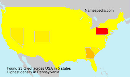 Surname Giedl in USA Surname Giedl in USA