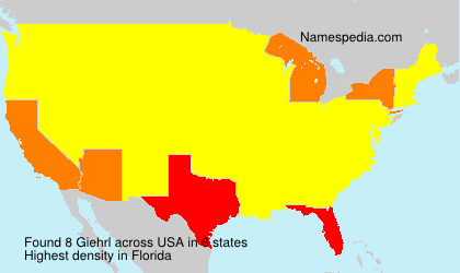 Surname Giehrl in USA Surname Giehrl in USA