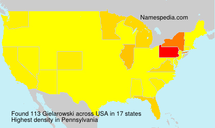 Surname Gielarowski in USA Surname Gielarowski in USA