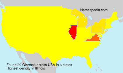 Surname Giermak in USA Surname Giermak in USA