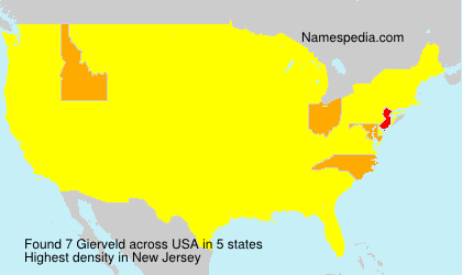 Surname Gierveld in USA Surname Gierveld in USA