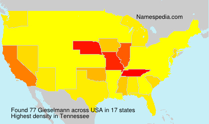 Surname Gieselmann in USA Surname Gieselmann in USA