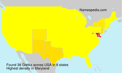Surname Gietka in USA Surname Gietka in USA