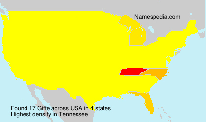 Surname Giffe in USA Surname Giffe in USA