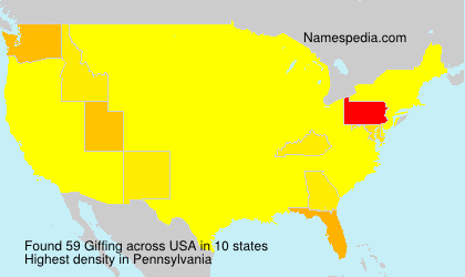 Surname Giffing in USA Surname Giffing in USA