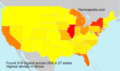 Surname Giganti in USA Surname Giganti in USA