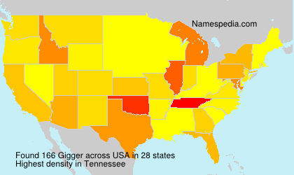 Surname Gigger in USA Surname Gigger in USA